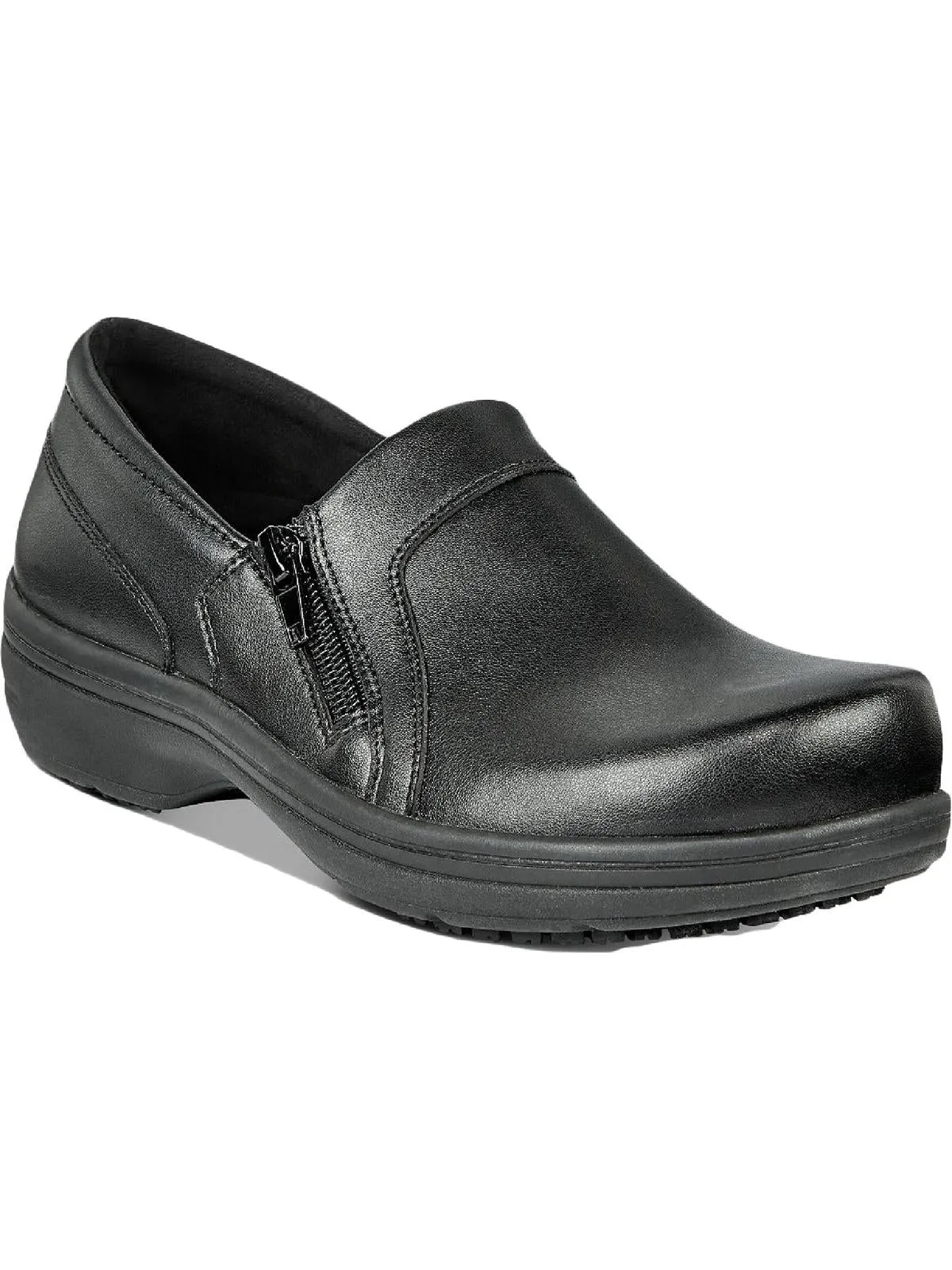 Bentley Womens Leather Slip On Clogs