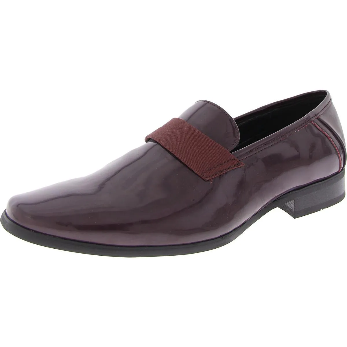 Bernard Mens Patent Leather Square Toe Oxfords