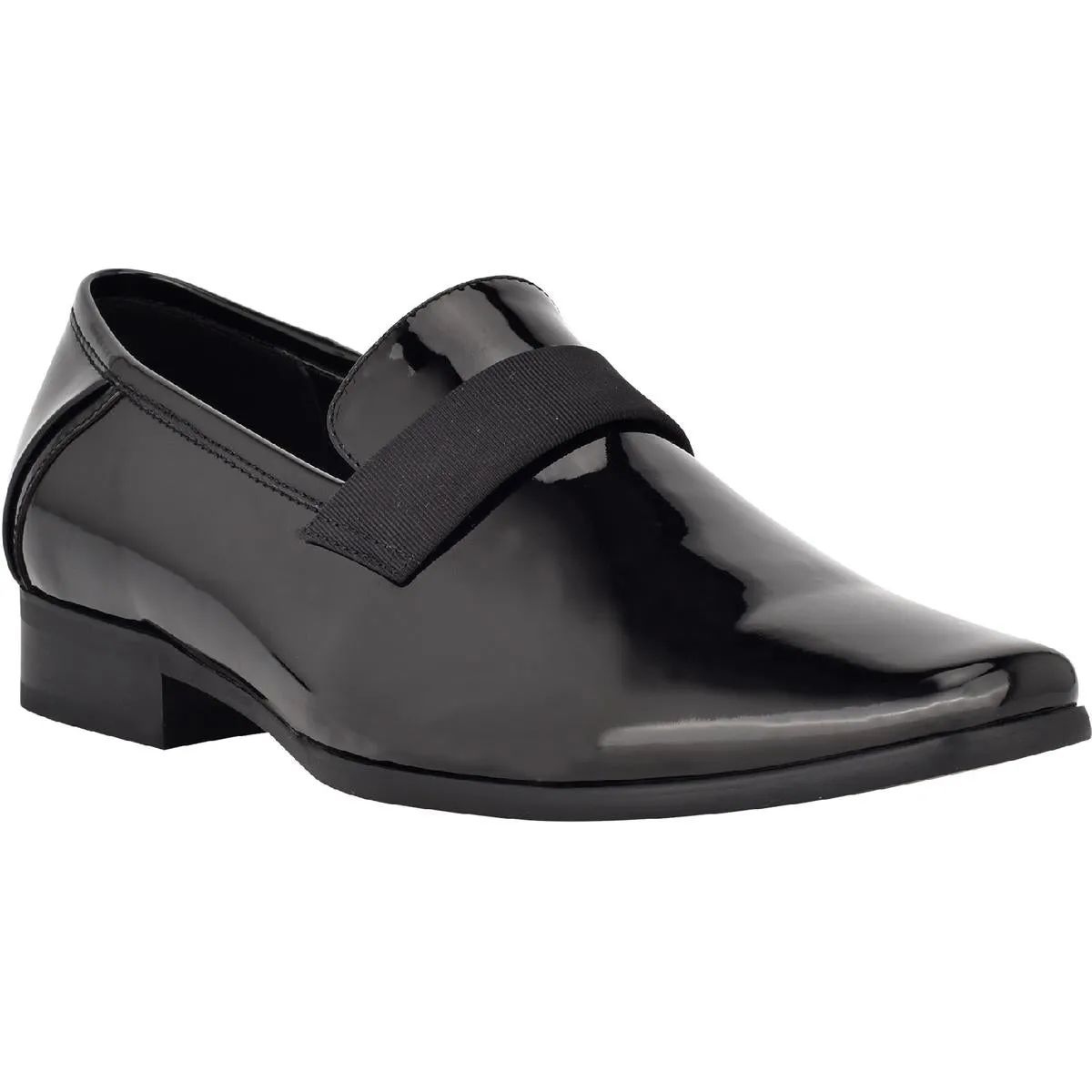 Bernard Mens Patent Leather Square Toe Oxfords