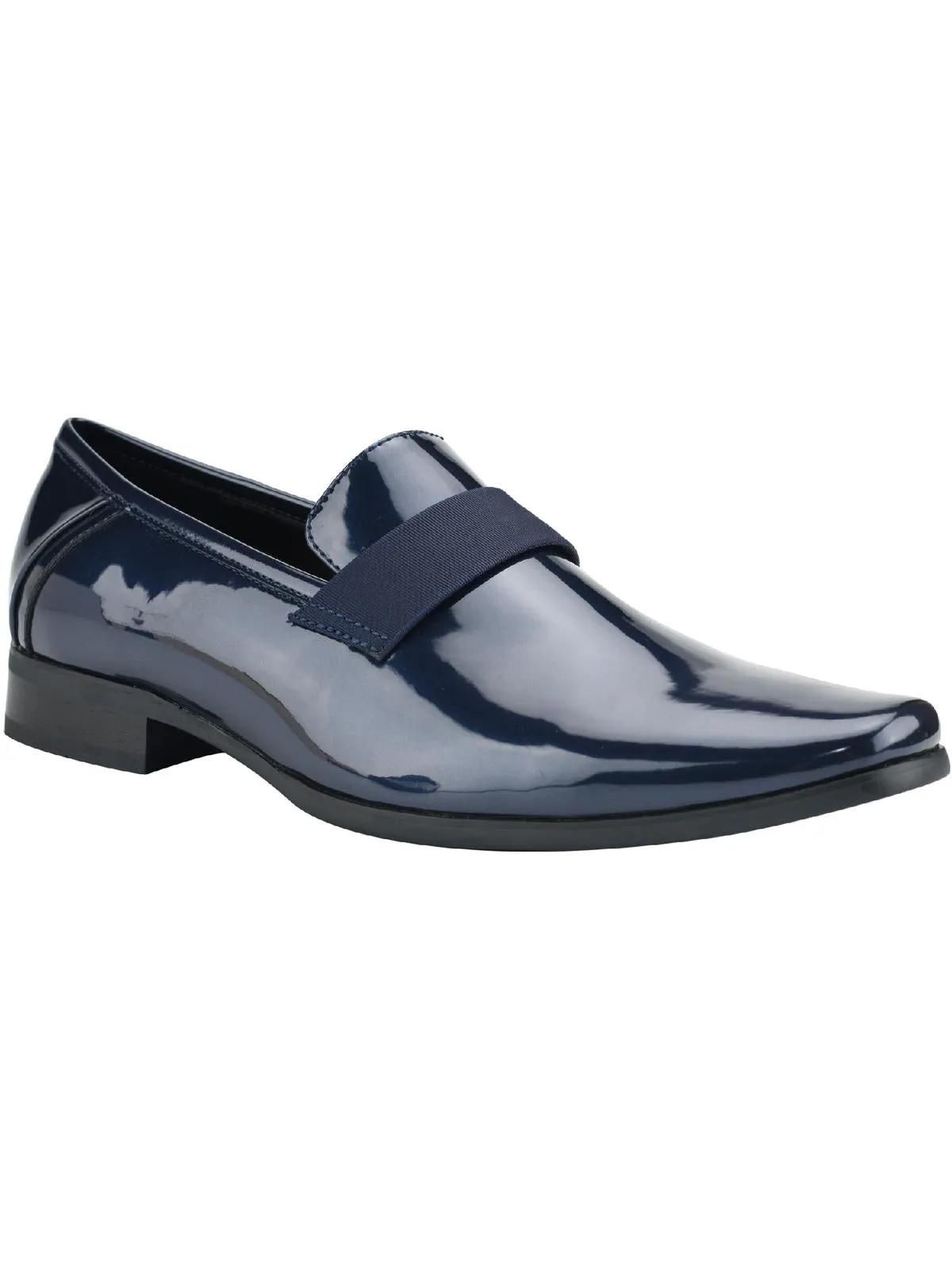 Bernard Mens Patent Leather Square Toe Oxfords