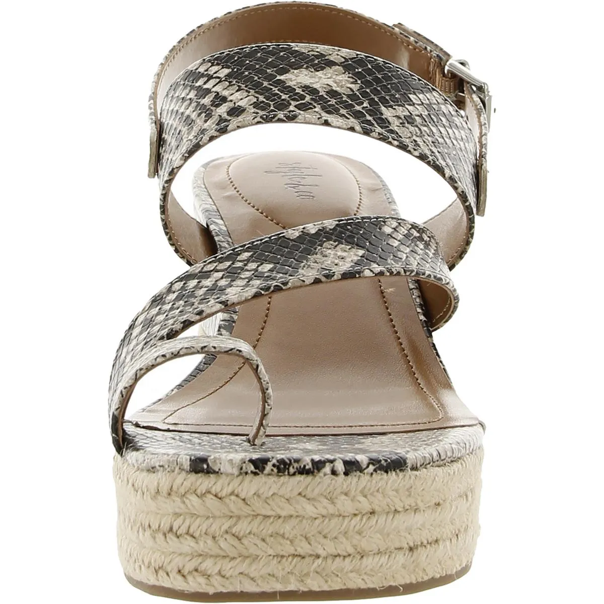 Bettyy Womens Animal Print Espadrille Wedge Sandals