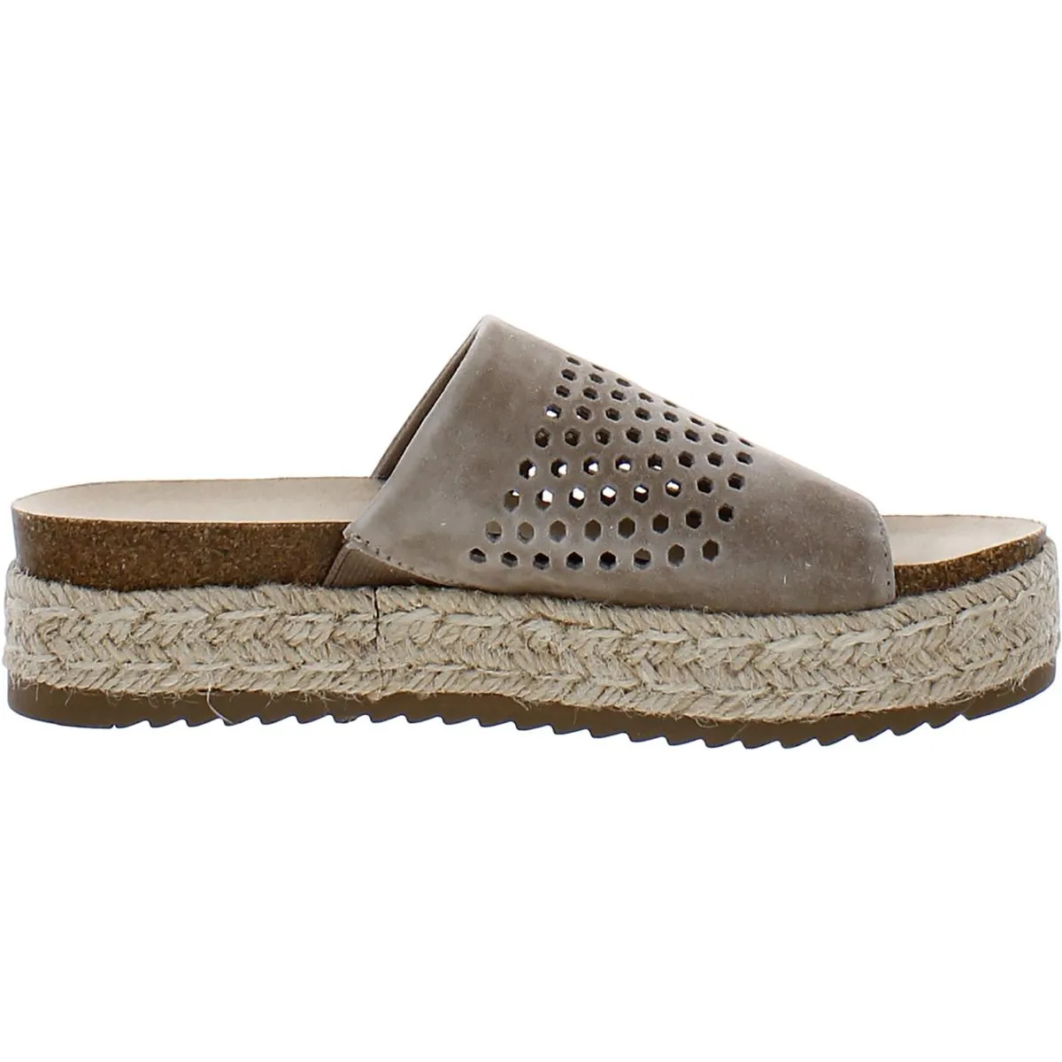 Beverly  Womens Leather Espadrille Platform Sandals