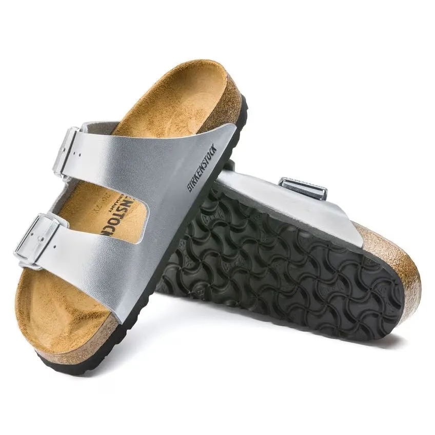 BIRKENSTOCK ARIZONA BIRKO-FLOR - SILVER
