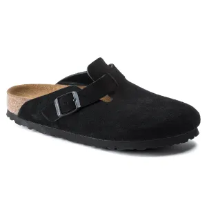 BIRKENSTOCK BOSTON SOFT FOOTBED SUEDE UNISEX MEDIUM AND WIDE