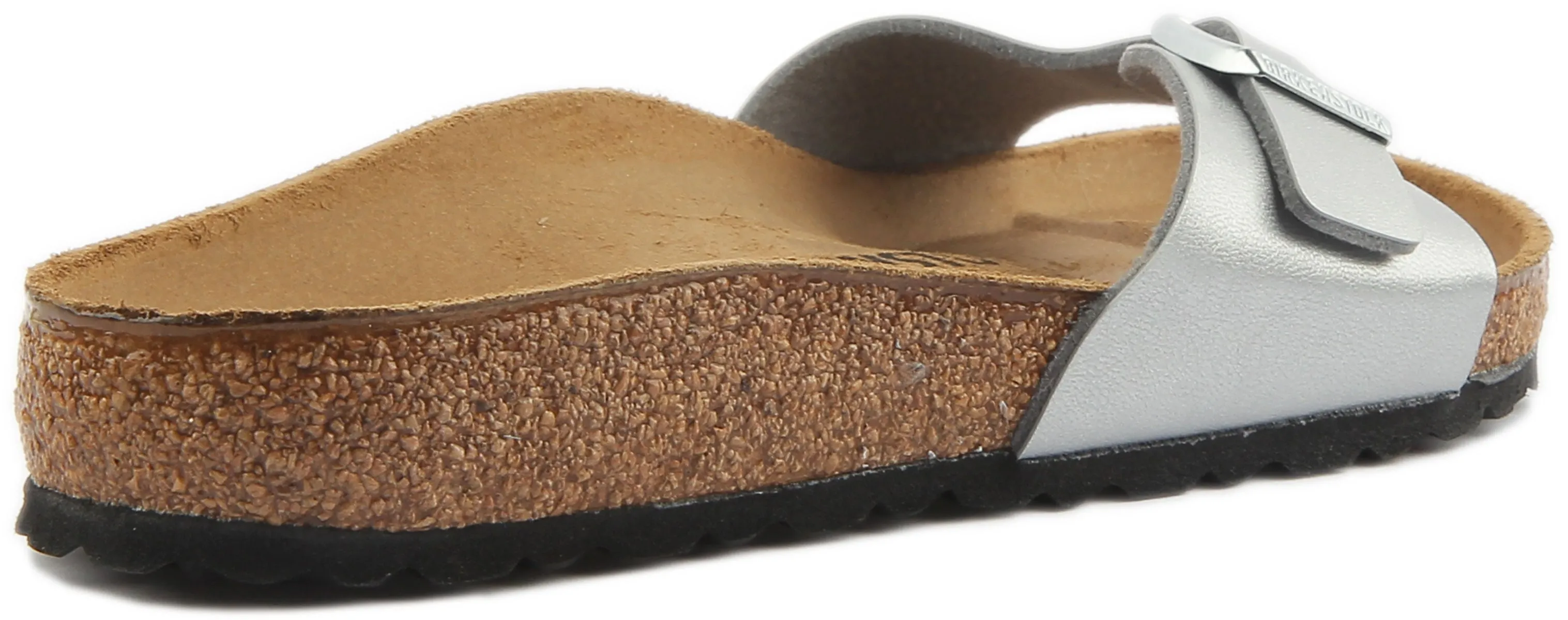 Birkenstock Madrid Sandals In Silver | Regular Fit Shoes Birkenstock