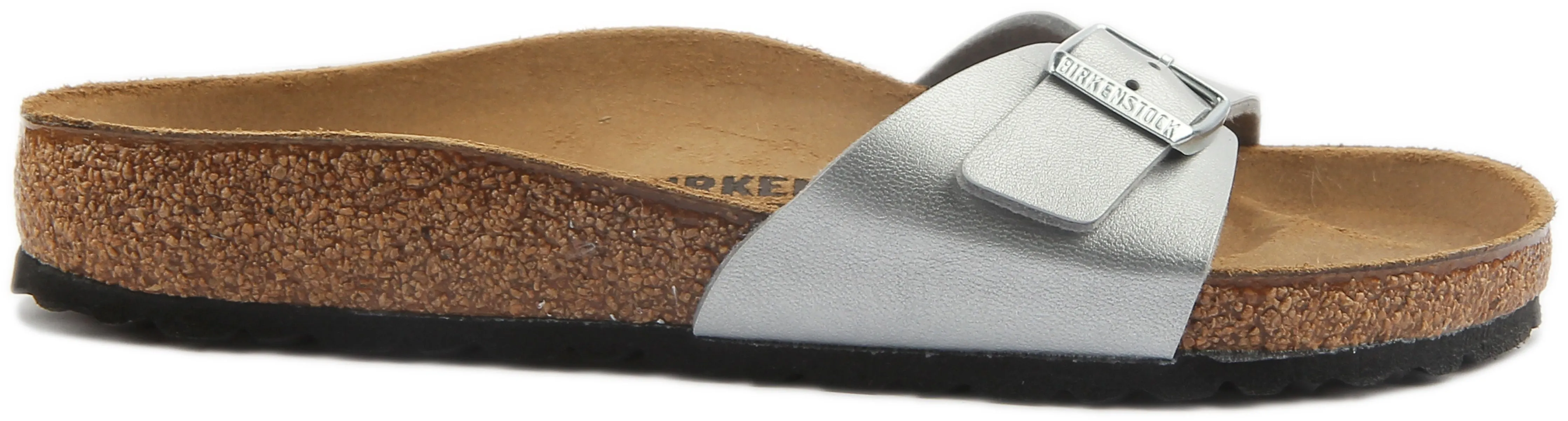 Birkenstock Madrid Sandals In Silver | Regular Fit Shoes Birkenstock