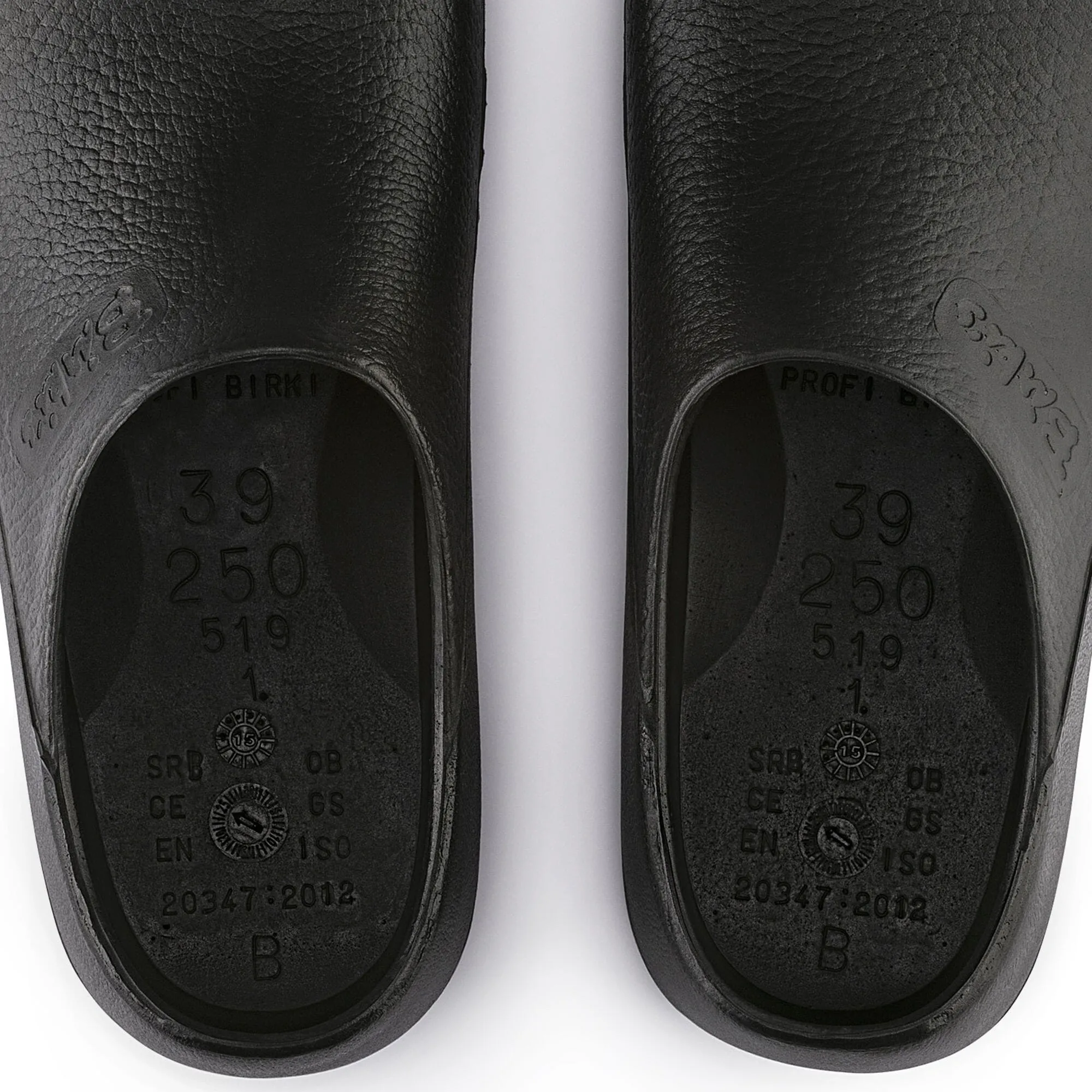 BIRKENSTOCK PROFI-BIRKI BLACK POLYURETHANE UNISEX