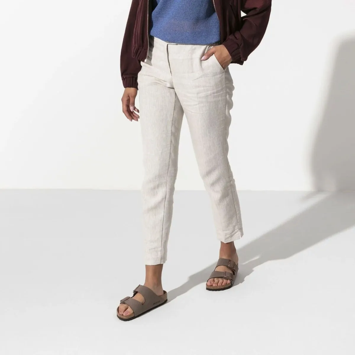 Birkenstock Women's Arizona Birko-Flor Nubuck Mocha
