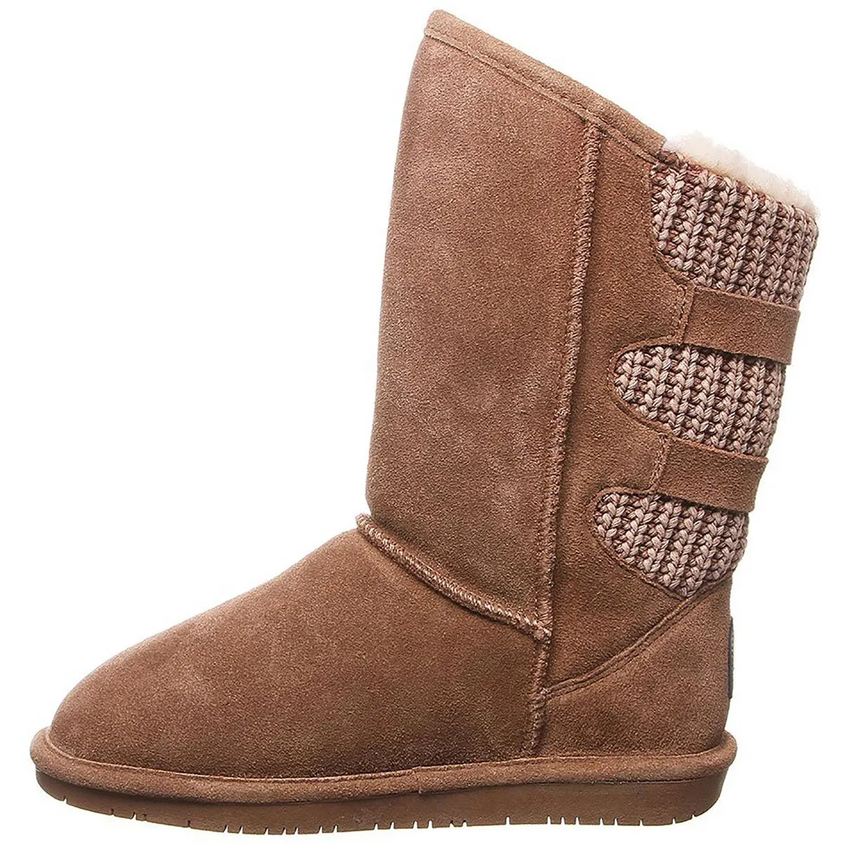 Boshie Womens Suede Faux Fur Lined Winter & Snow Boots