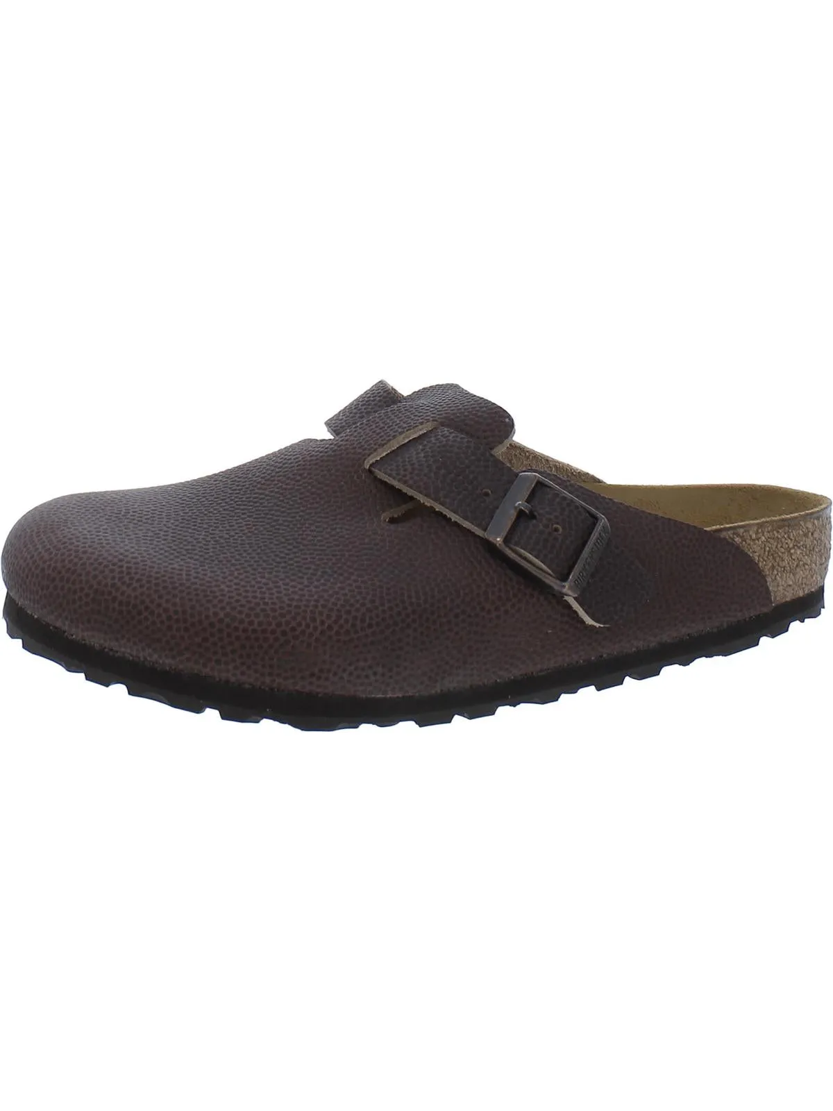 Boston Womens Leather Slip On Mule Sandals