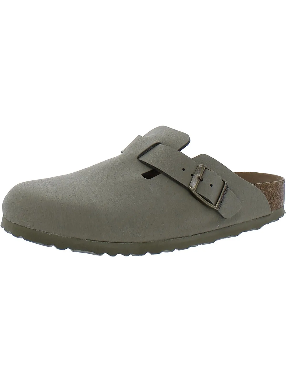 Boston Womens Leather Slip On Mule Sandals