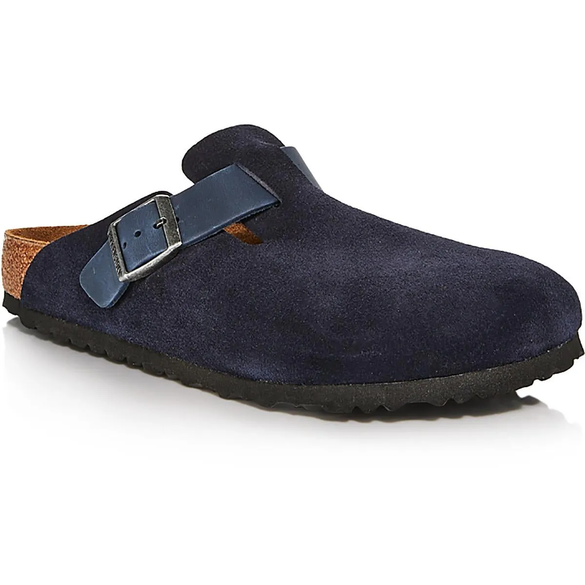 Boston Womens Leather Slip On Mule Sandals