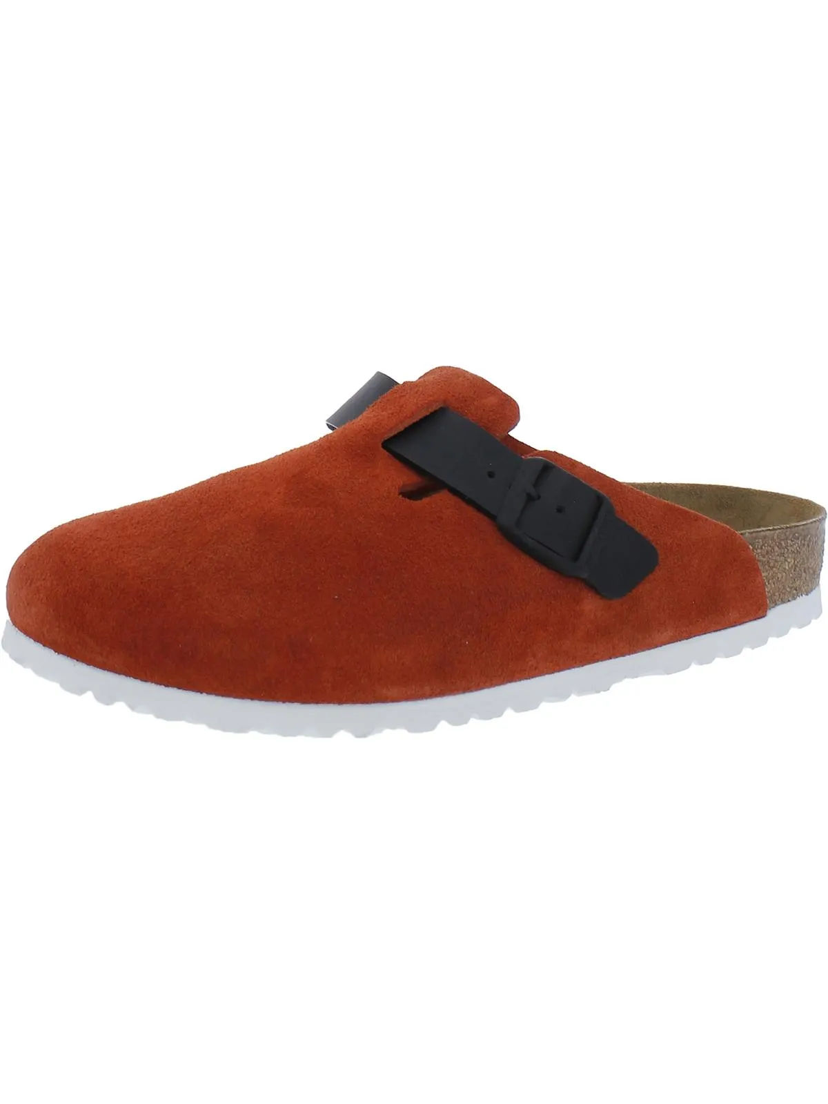 Boston Womens Leather Slip On Mule Sandals