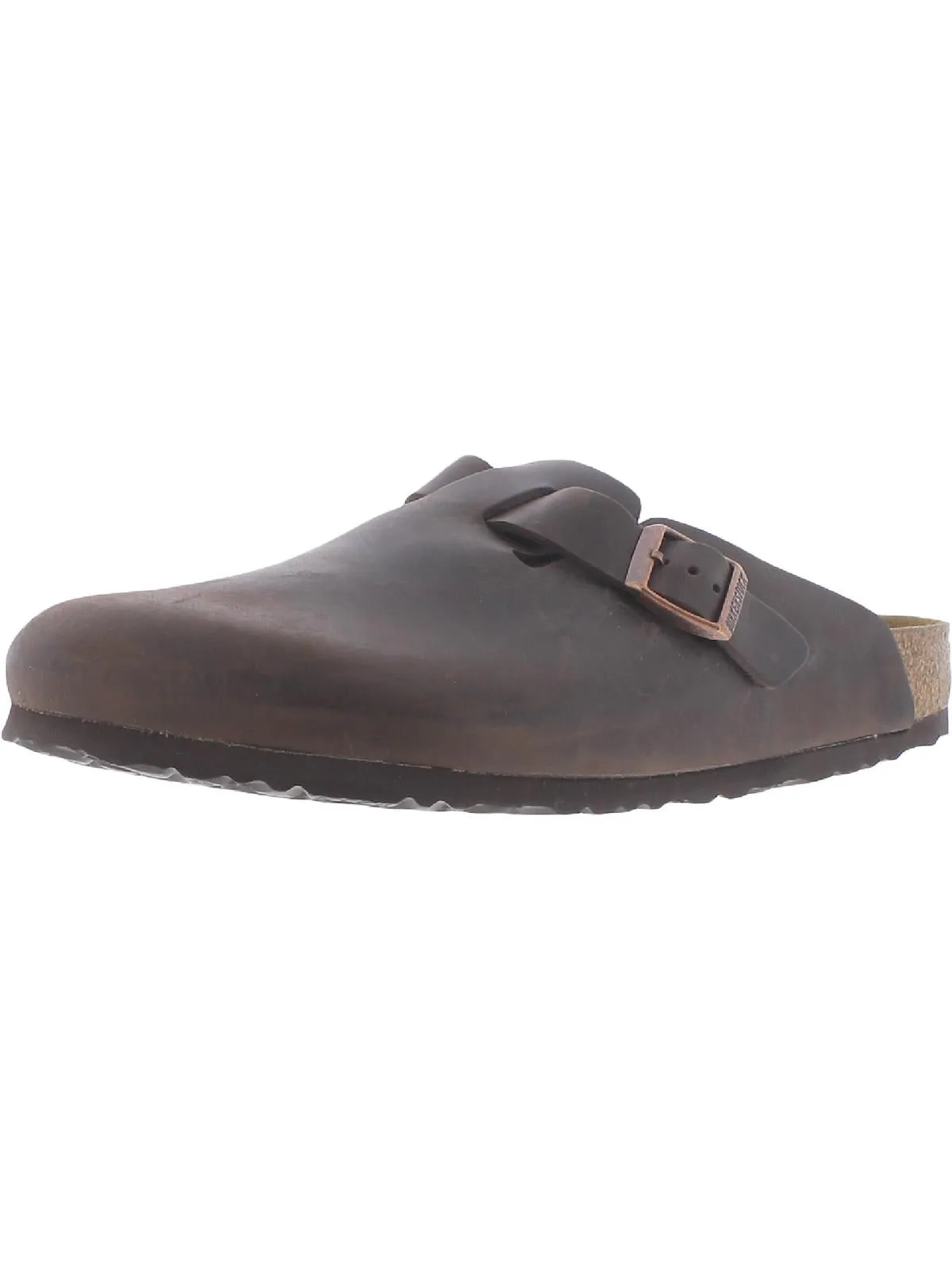Boston Womens Leather Slip On Mule Sandals