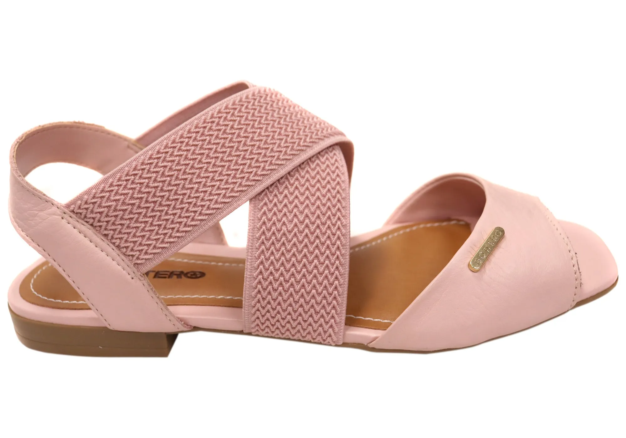 Bottero Eliana Womens Comfortable Leather Sandals Made In Brazil Bottero Shoes
