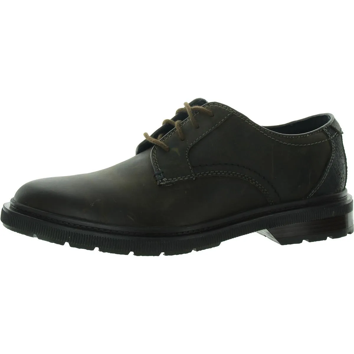 Burchill Derby Mens Leather Round Toe Derby Shoes