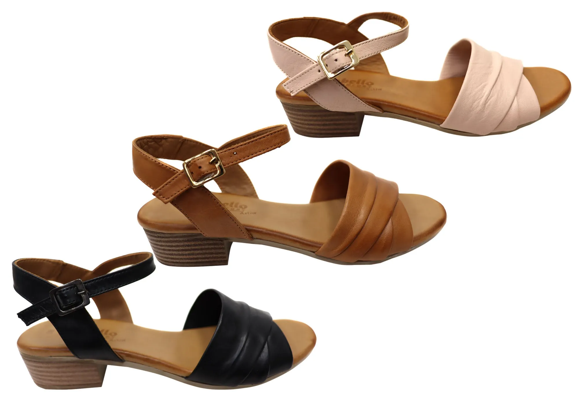 Cabello Comfort Yenice Womens Comfortable European Leather Sandals Cabello Comfort Shoes