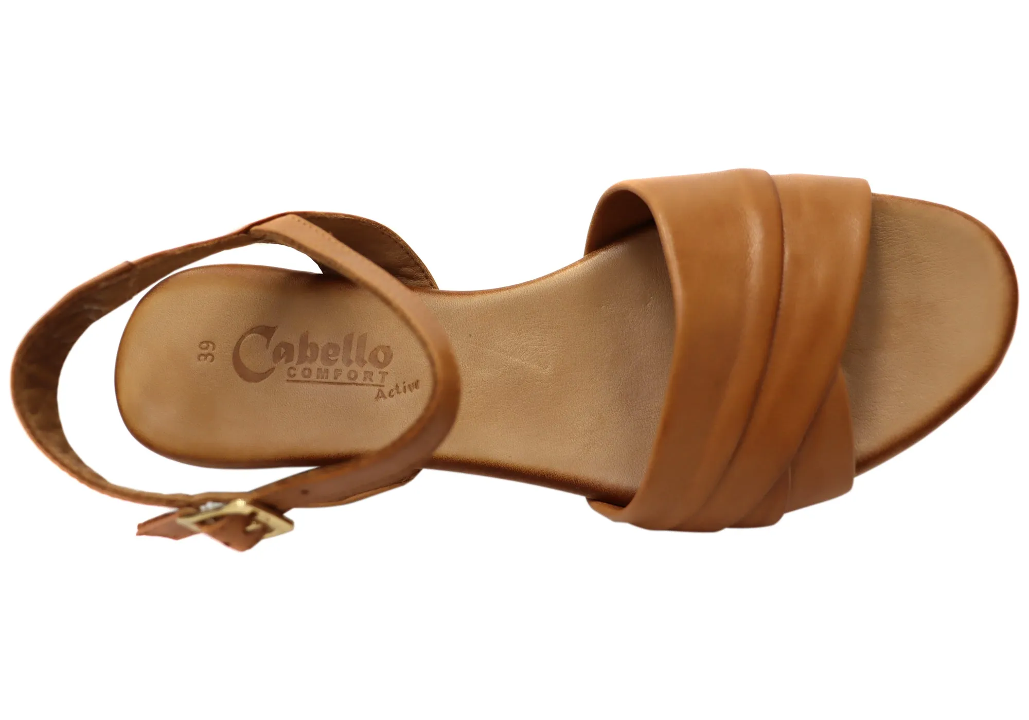 Cabello Comfort Yenice Womens Comfortable European Leather Sandals Cabello Comfort Shoes