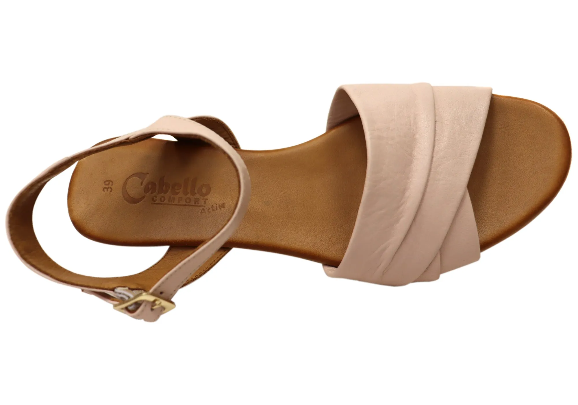 Cabello Comfort Yenice Womens Comfortable European Leather Sandals Cabello Comfort Shoes