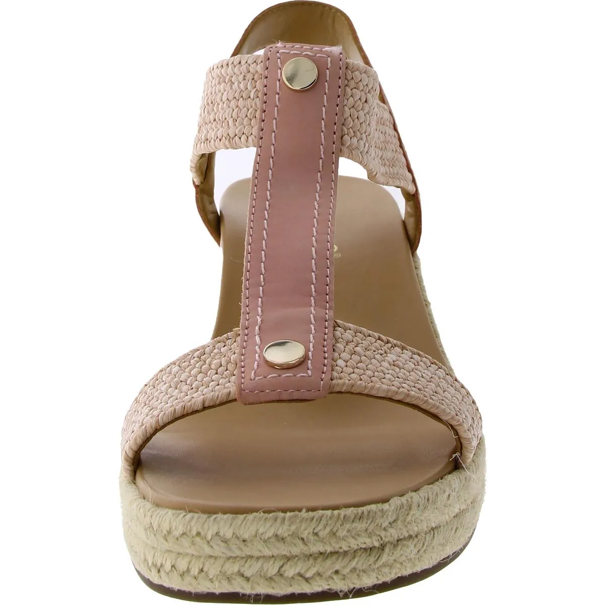 Calera Womens Leather Slingback Wedge Sandals