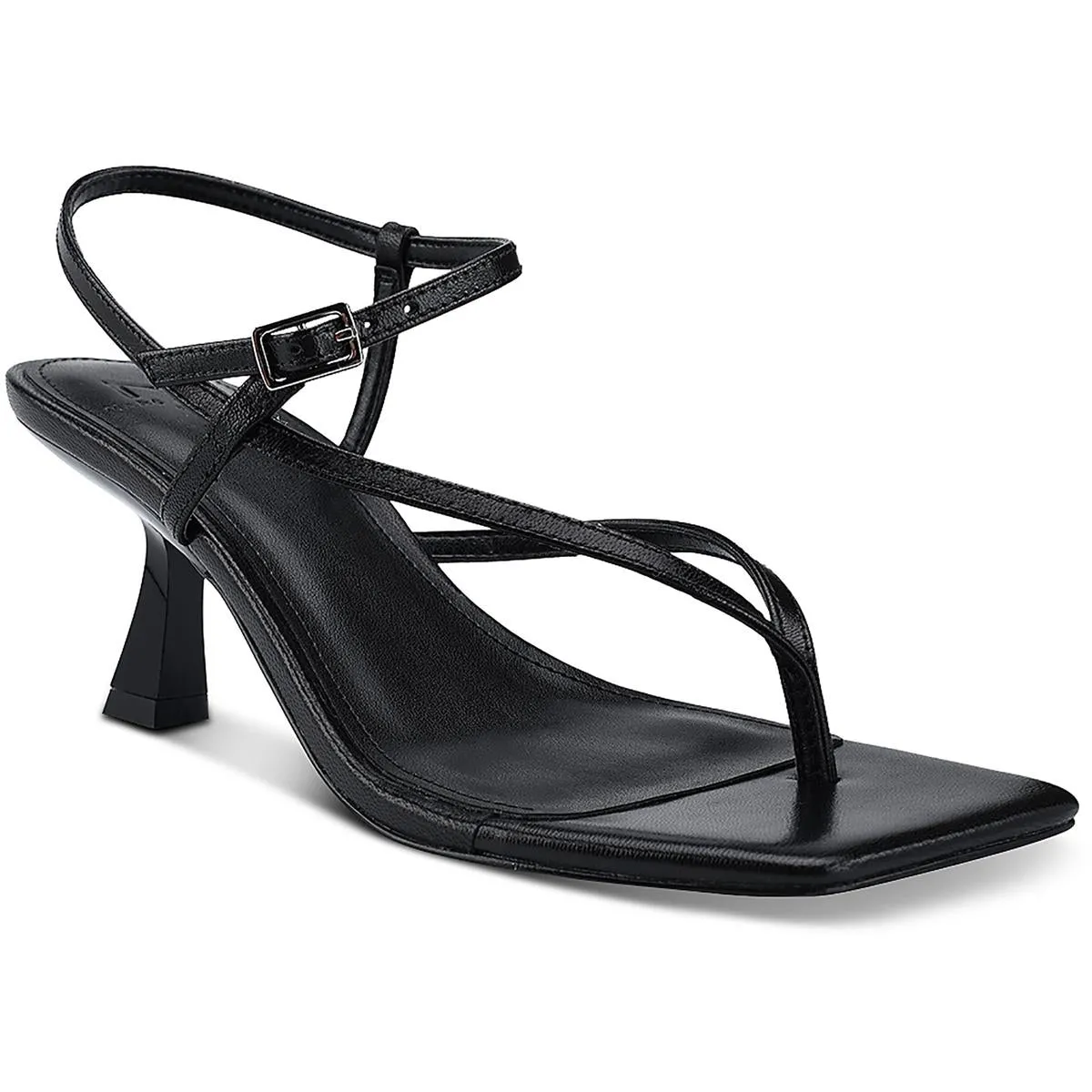 Calinda Womens Leather Thong Heels