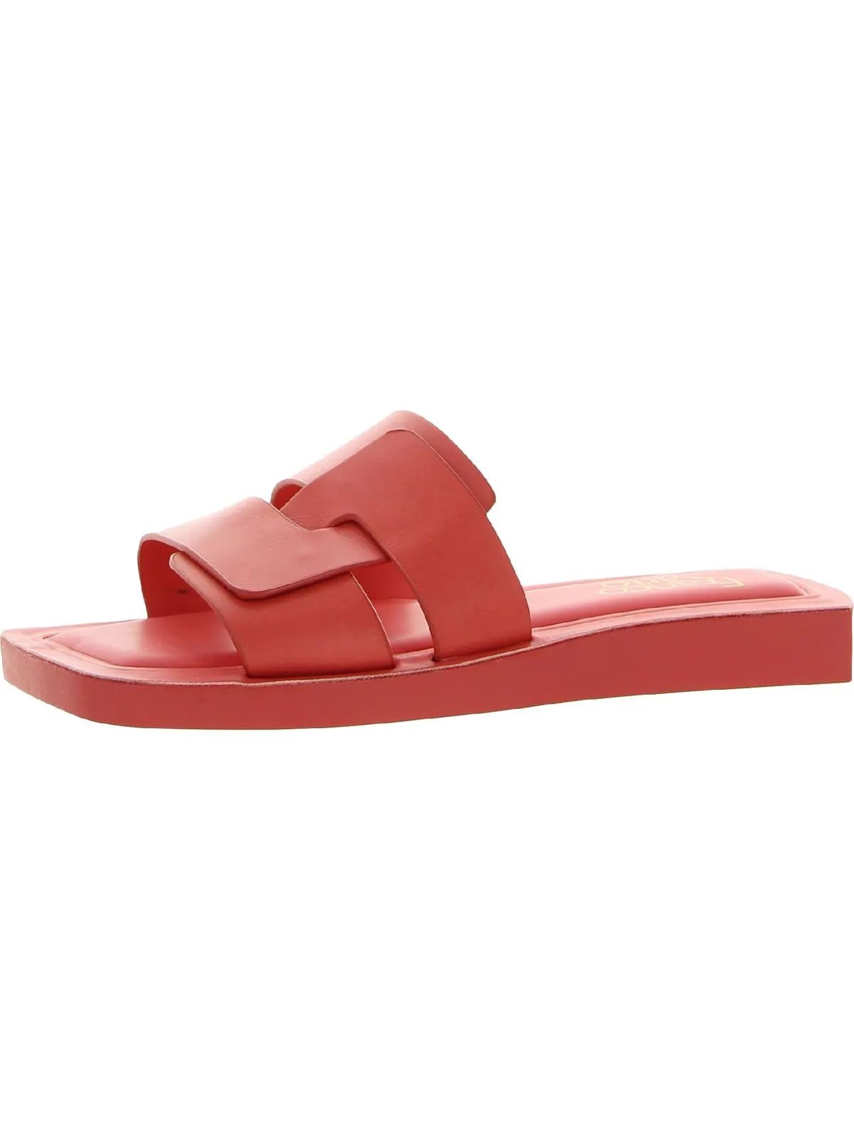 Capri Womens Leather Slip On Slide Sandals