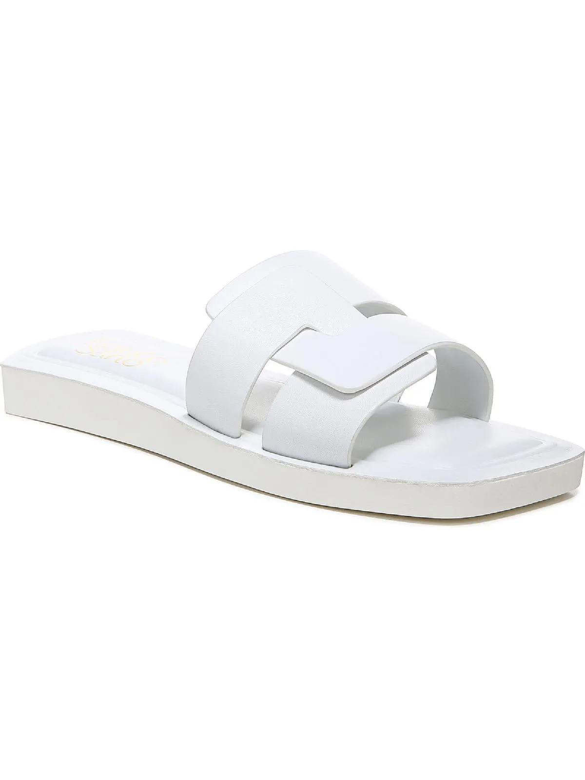 Capri Womens Leather Slip On Slide Sandals