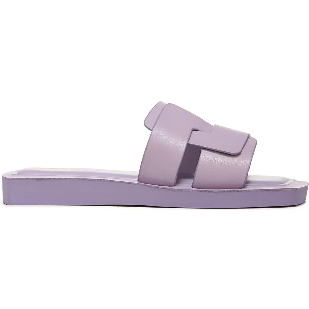 Capri Womens Leather Slip On Slide Sandals
