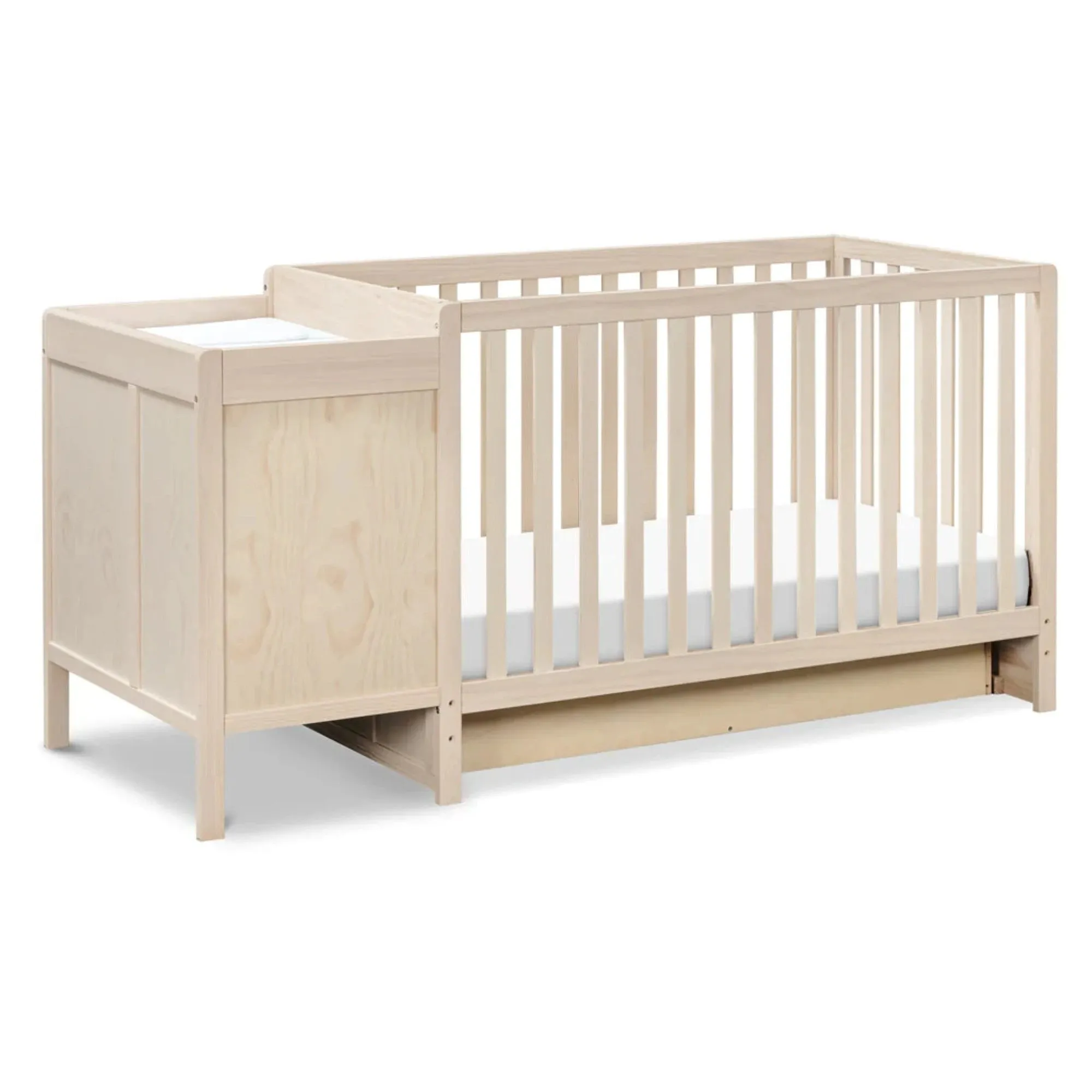 CARTERS by DAVINCI Colby 4-in-1 Convertible Crib & Changer Combo - Washed Natural
