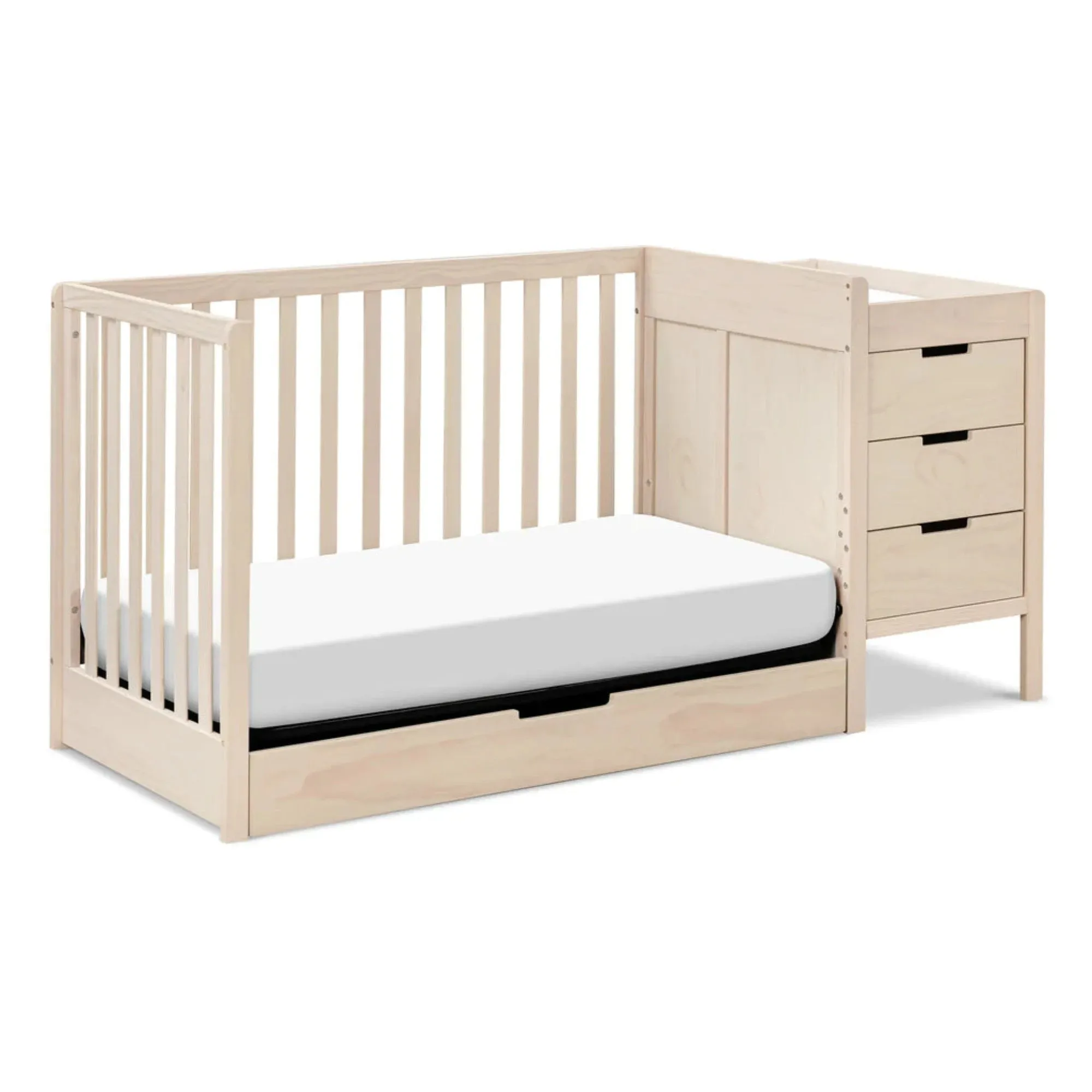 CARTERS by DAVINCI Colby 4-in-1 Convertible Crib & Changer Combo - Washed Natural