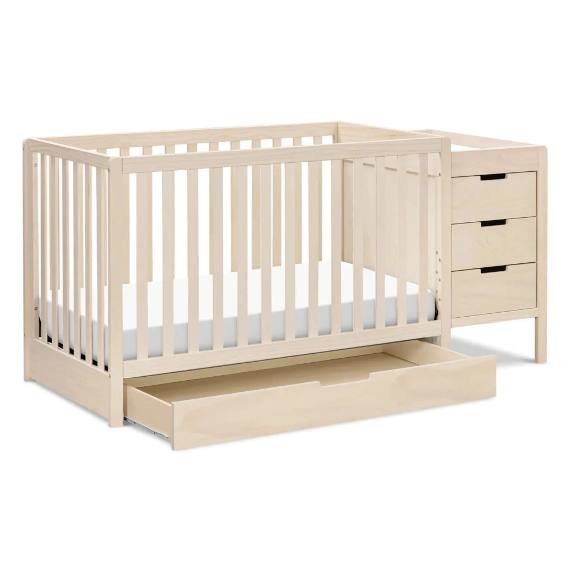 CARTERS by DAVINCI Colby 4-in-1 Convertible Crib & Changer Combo - Washed Natural