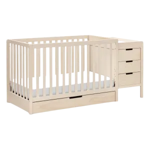 CARTERS by DAVINCI Colby 4-in-1 Convertible Crib & Changer Combo - Washed Natural