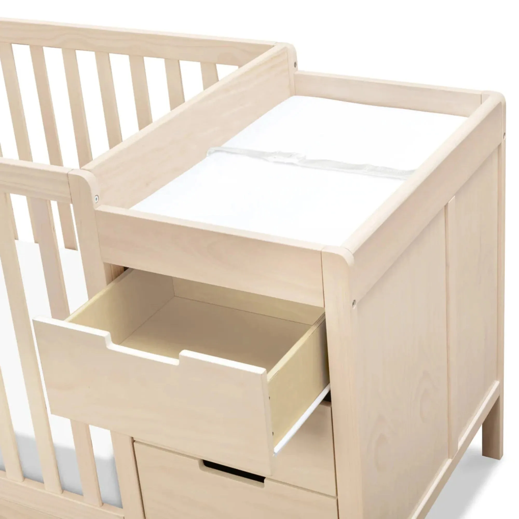 CARTERS by DAVINCI Colby 4-in-1 Convertible Crib & Changer Combo - Washed Natural