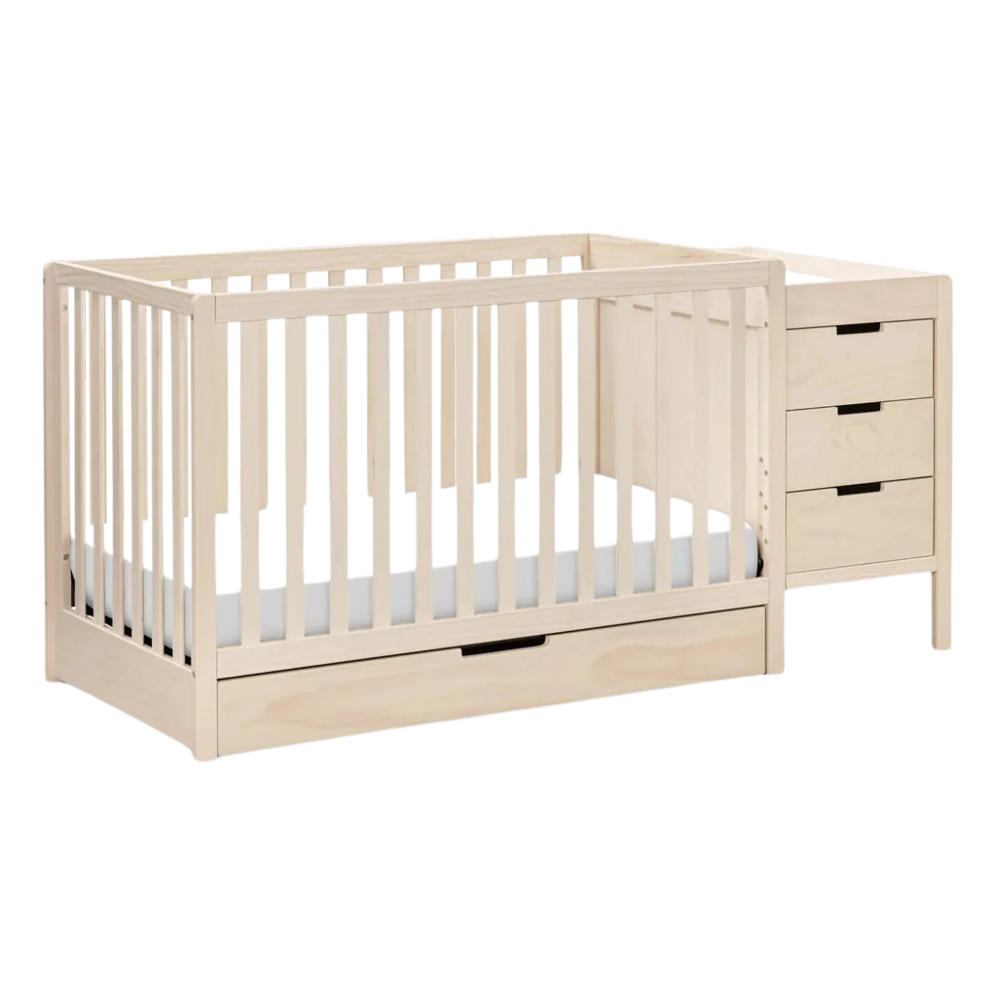CARTERS by DAVINCI Colby 4-in-1 Convertible Crib & Changer Combo - Washed Natural