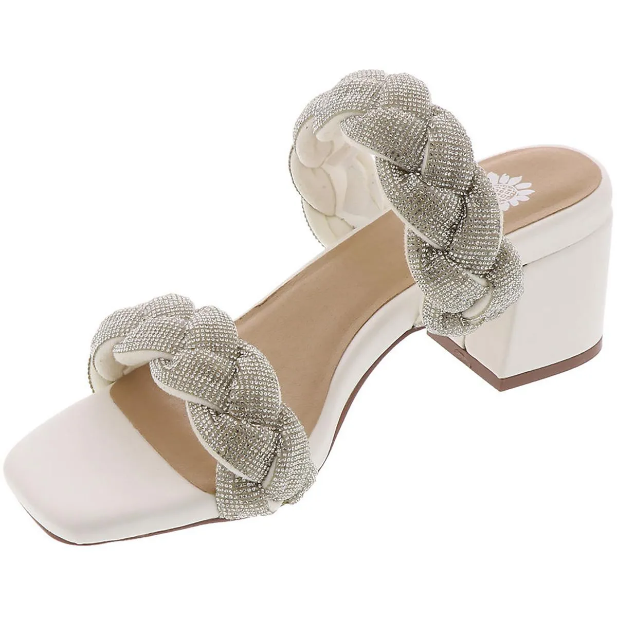 CEALA Womens Faux Leather Open Toe Pumps
