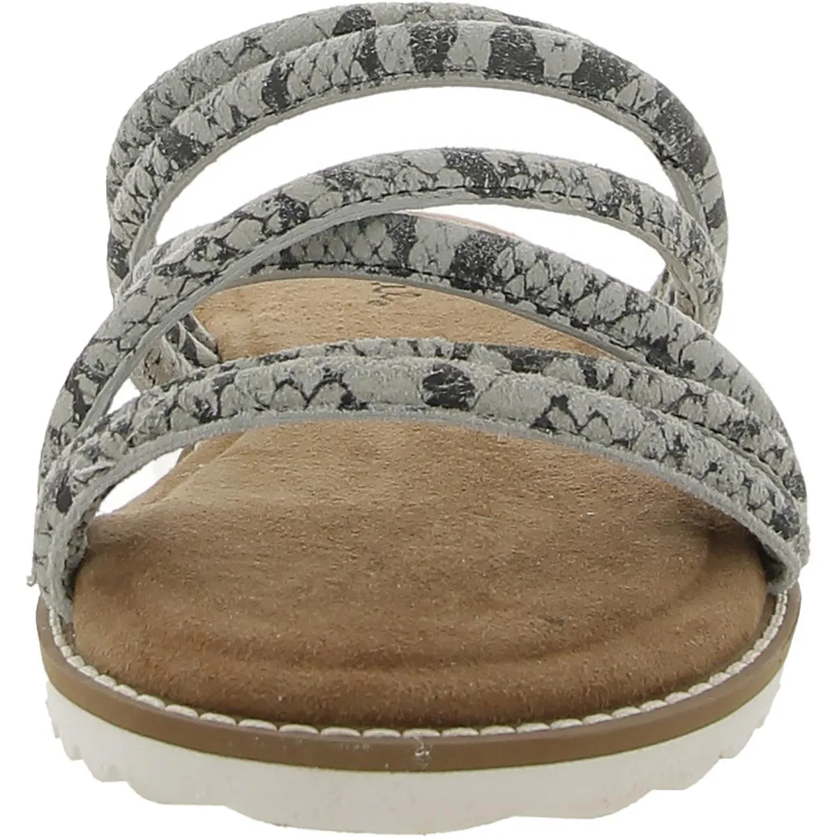 Cedar Cove Womens Leather Strappy Slide Sandals