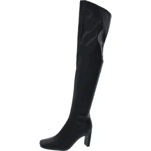 Charli Womens Vegan Leather Tall Over-The-Knee Boots
