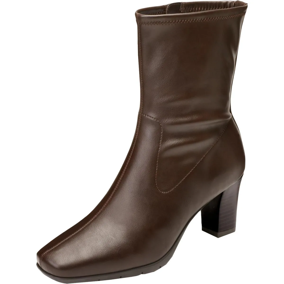 Cinnamon Womens Faux Leather Comfort Insole Dress Boots