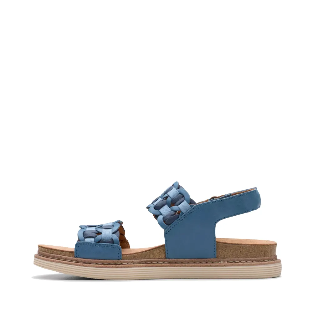 Clarks Women's Arwell Glide Sandal in Blue Combination