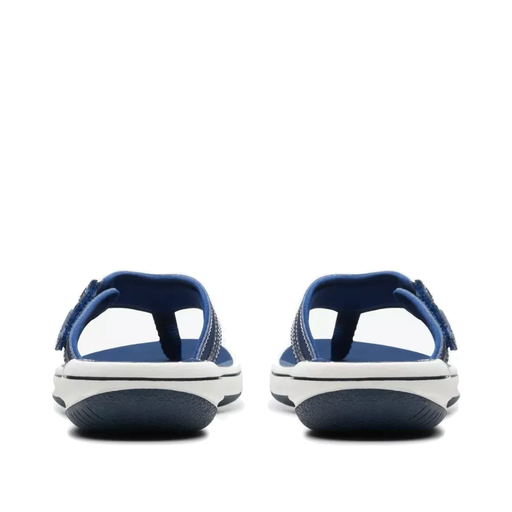 Clarks Women's Breeze Sea II Flip Thong Sandal in Navy