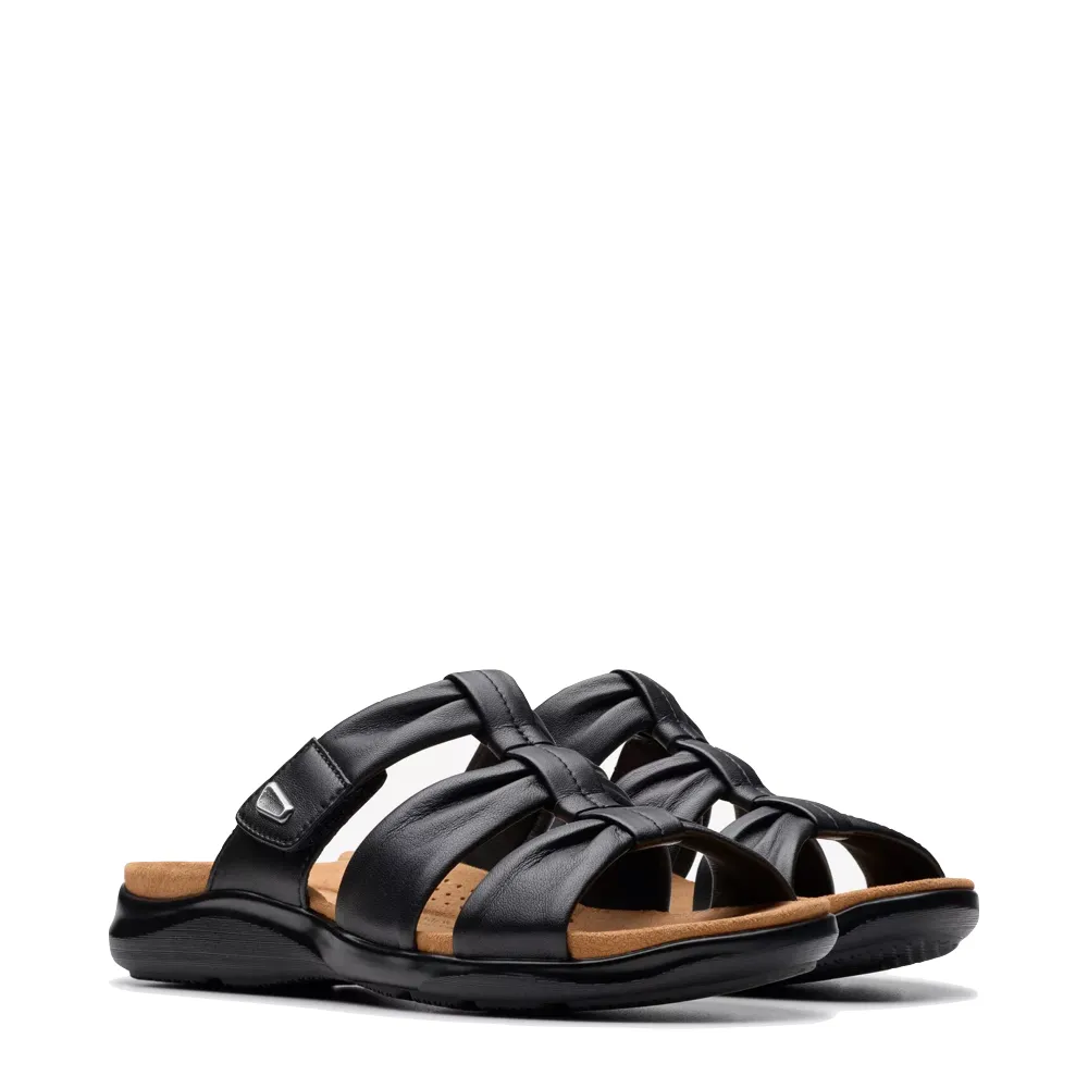 Clarks Women's Kitly Slide Sandal in Black