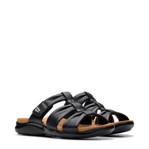 Clarks Women's Kitly Slide Sandal in Black