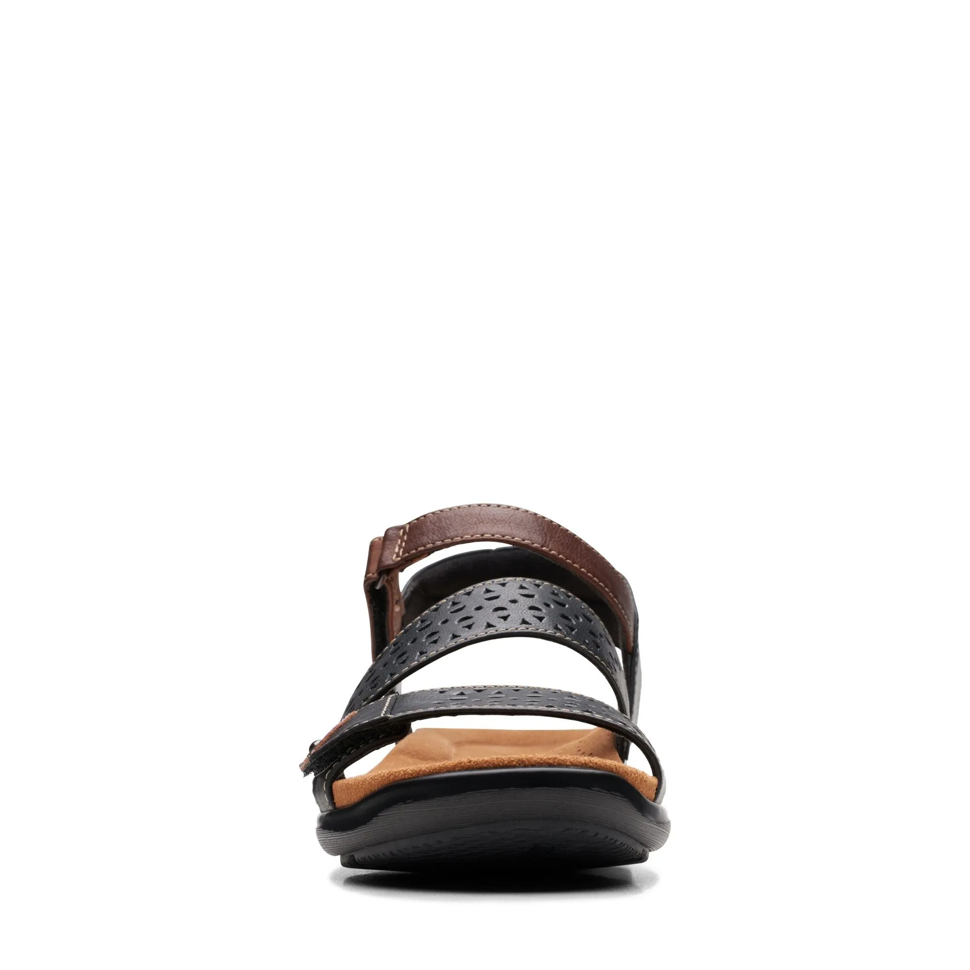 Clarks Women's Kitly Way Strap Sandal in Black