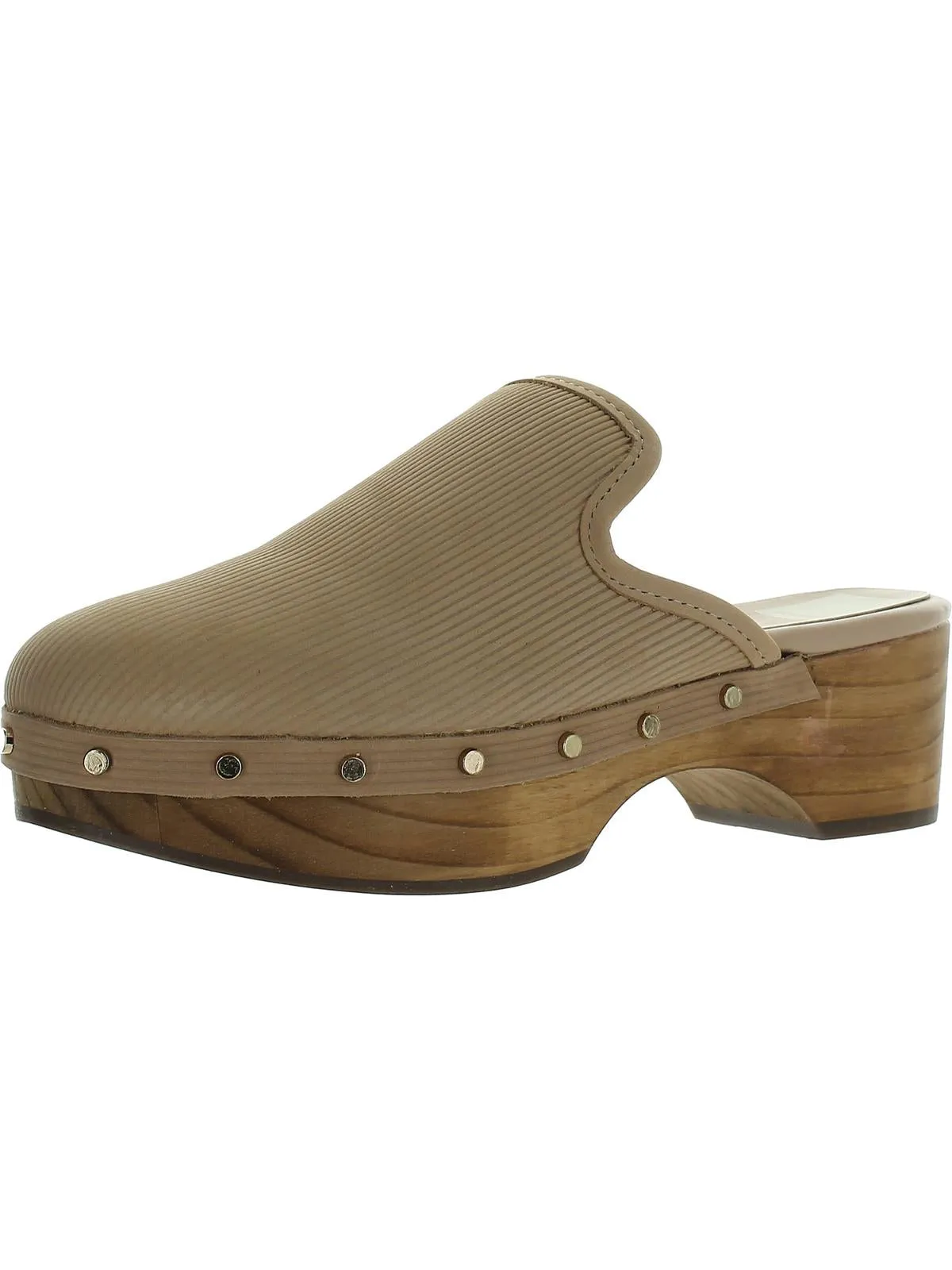 Closen Womens Nubuck Studded Clogs