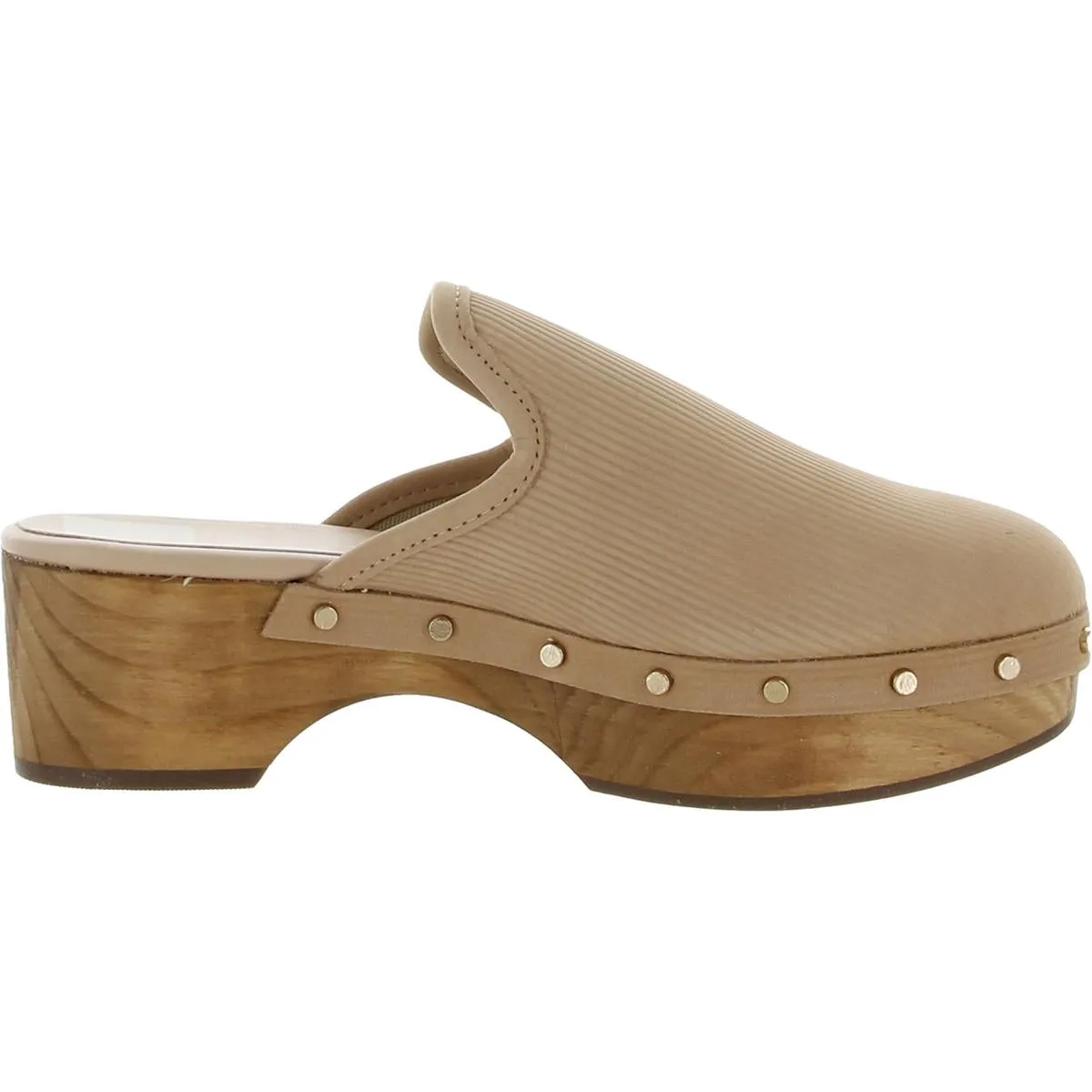 Closen Womens Nubuck Studded Clogs