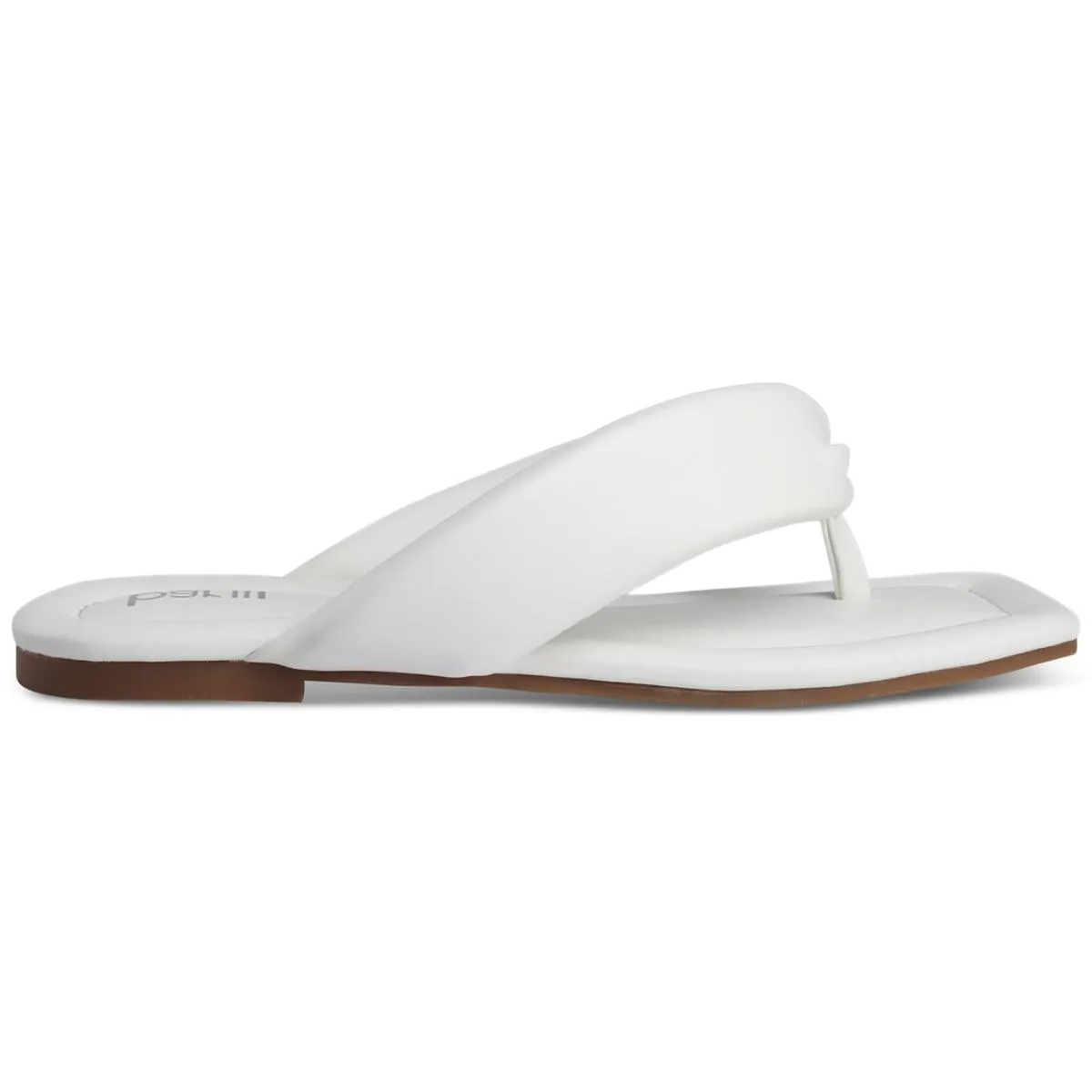 Cloverr Womens Faux Leather Padded Insole Thong Sandals