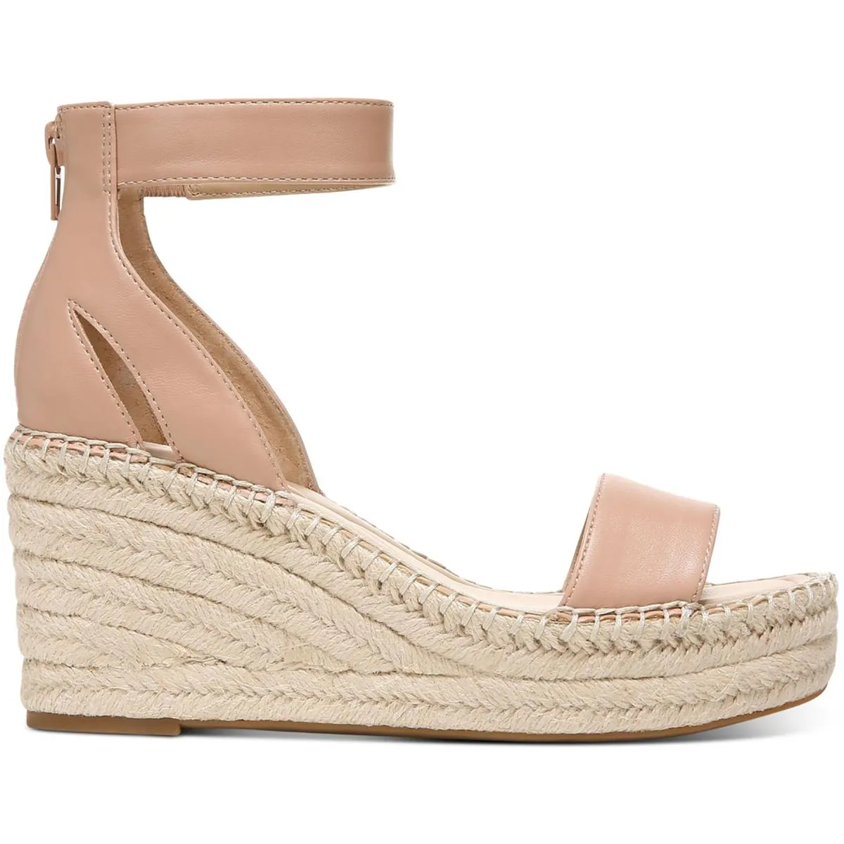 Cohjo Womens Faux Leather Padded Insole Wedge Sandals