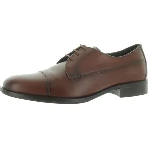Colby Mens Leather Lace Up Derby Shoes