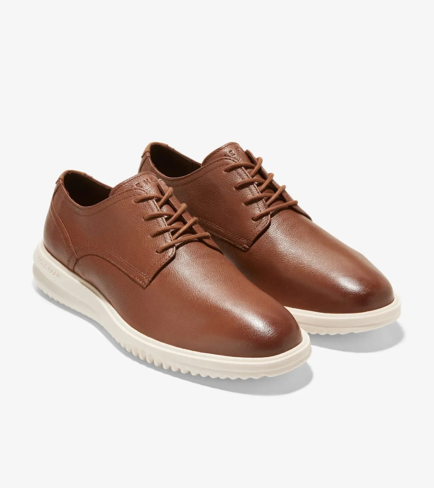 Cole Haan Grand  C36935 Men's US 7 Brown Leather Plain Toe Oxfords Shoes ZPO224
