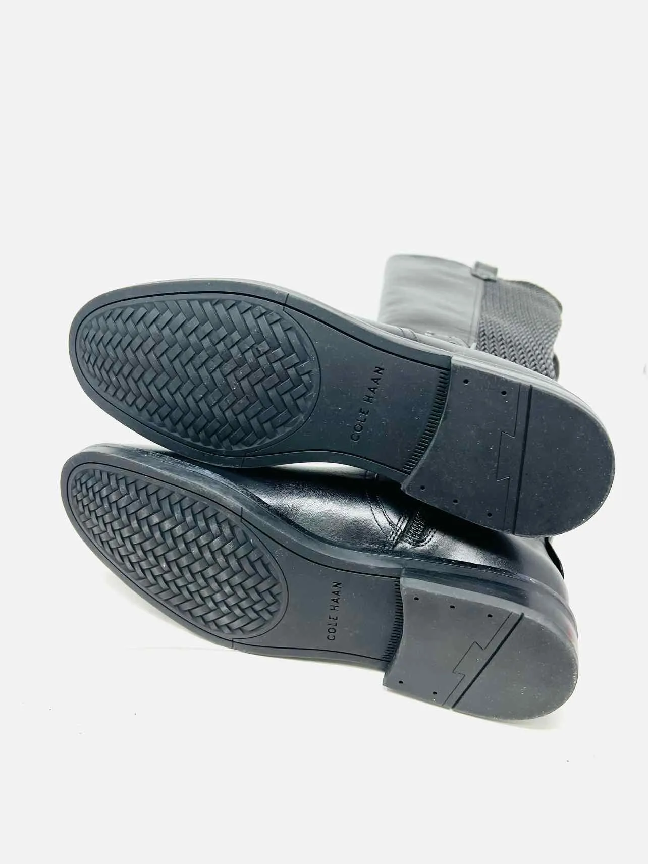 Cole Haan Size 7 Black/Silver Buckle(s) Leather NEW Shoes Boots